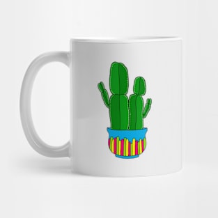 Cute Cactus Design #160: Funky-Shaped Cacti In Cute Pot Mug